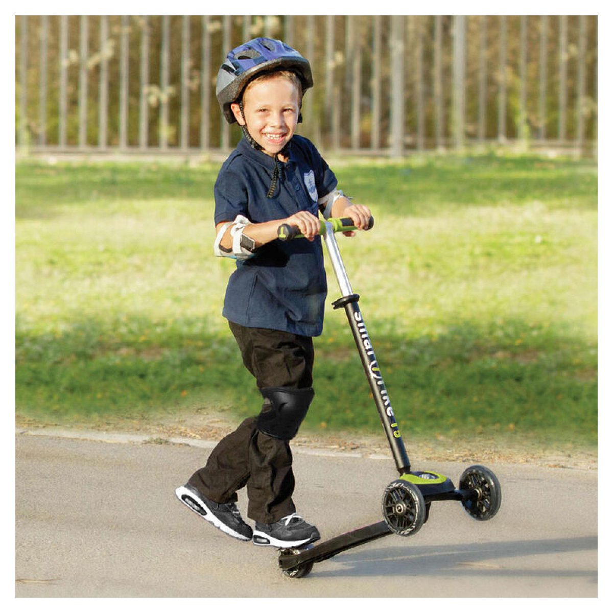 Scooter Smartrike T5 green couleur unique, SMARTRIKE