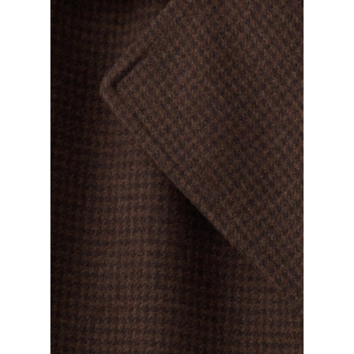 Manteau laine mélangée croisé chocolat, MANGO TEEN