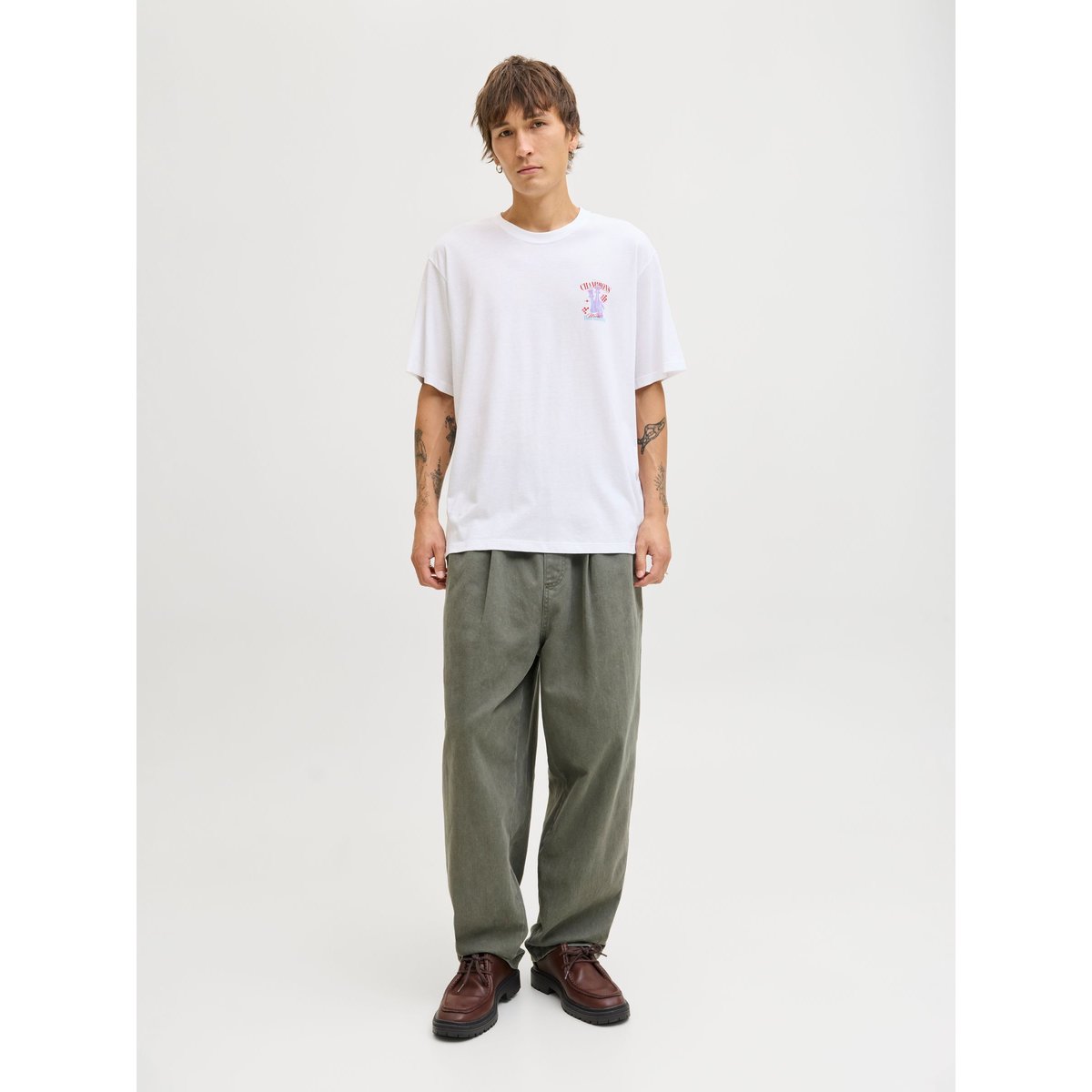 T-Shirt bright white, JACK & JONES