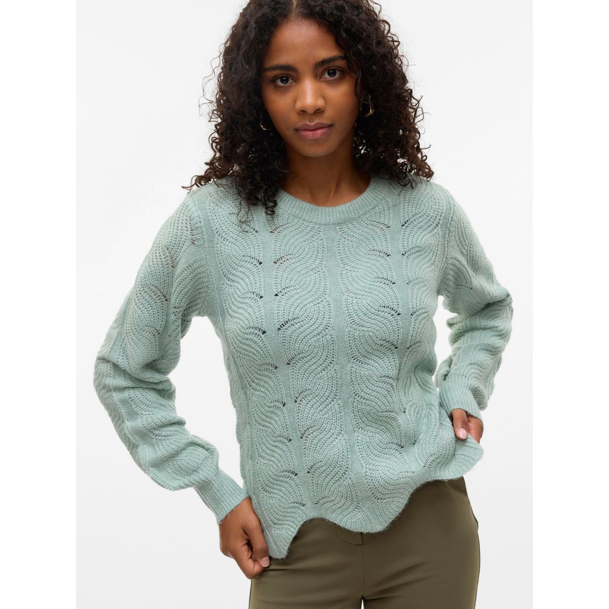 Pull En Maille jadeite, VERO MODA