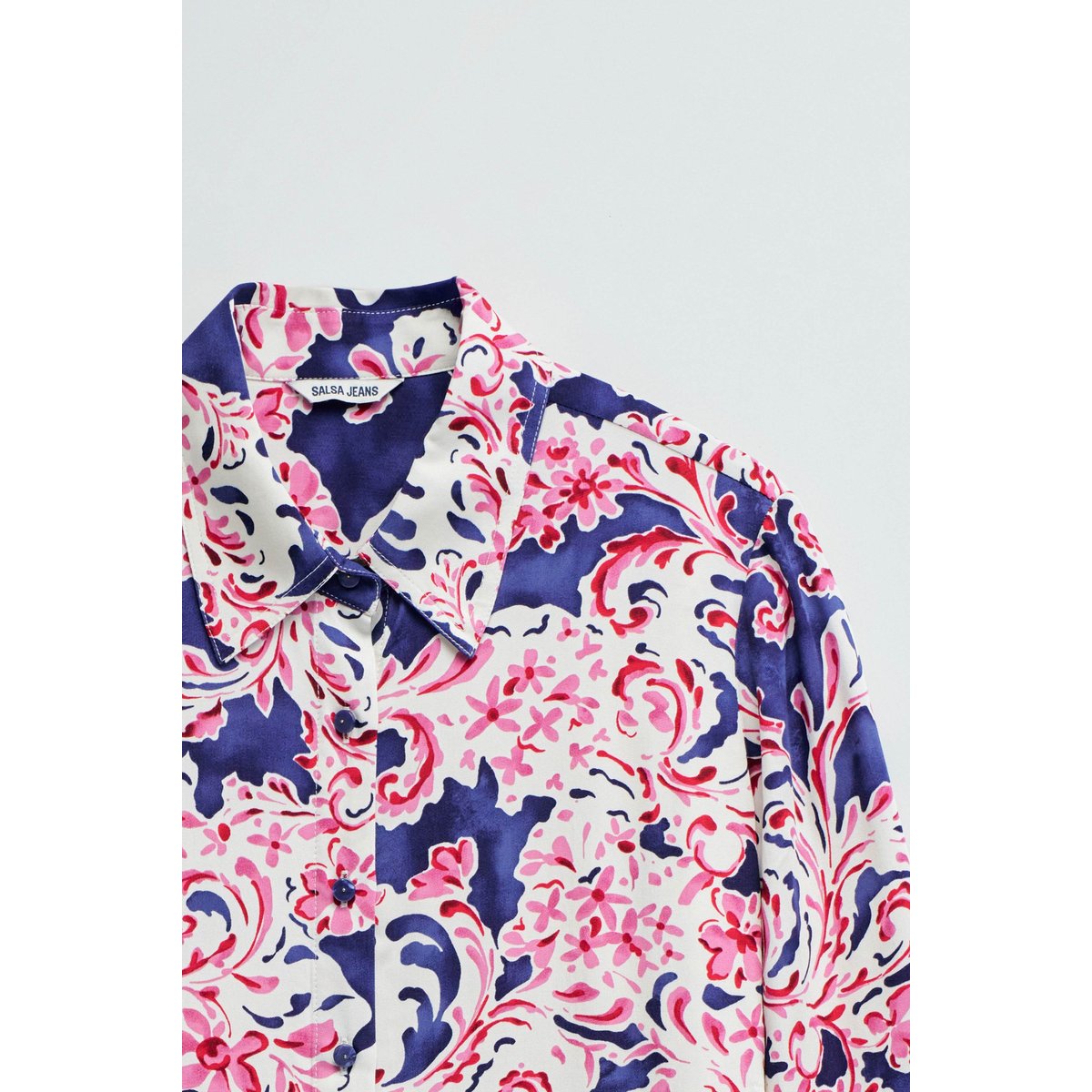 CHEMISE À MOTIF FLORAL rose, SALSA JEANS
