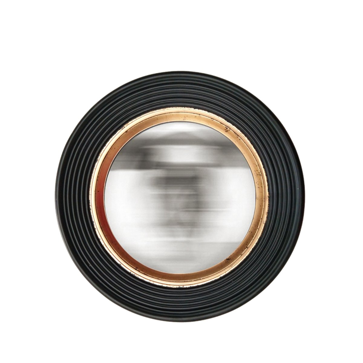 Miroir rond convexe 38,5cm noir, EMDE