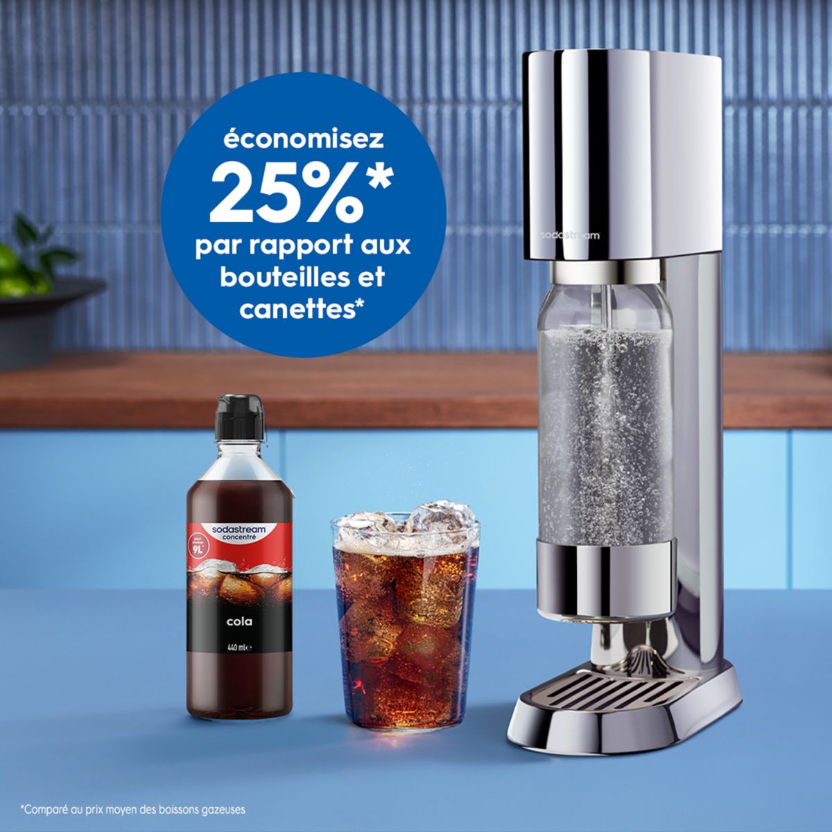 Concentré COLA 440ml couleur unique, SODASTREAM