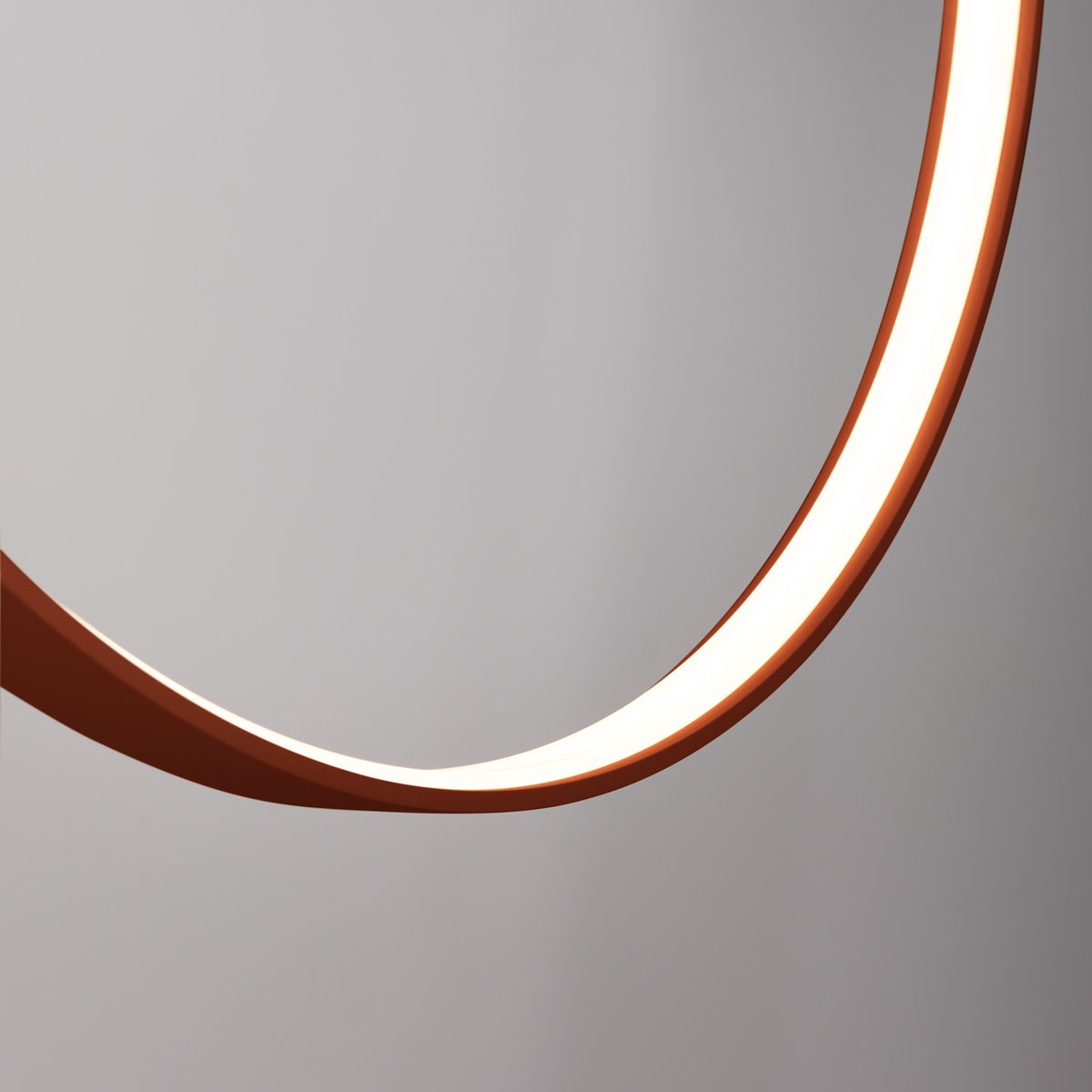 Suspension Aluminium Ocre Rouge LED 1 Rio ocre rouge, EDEN