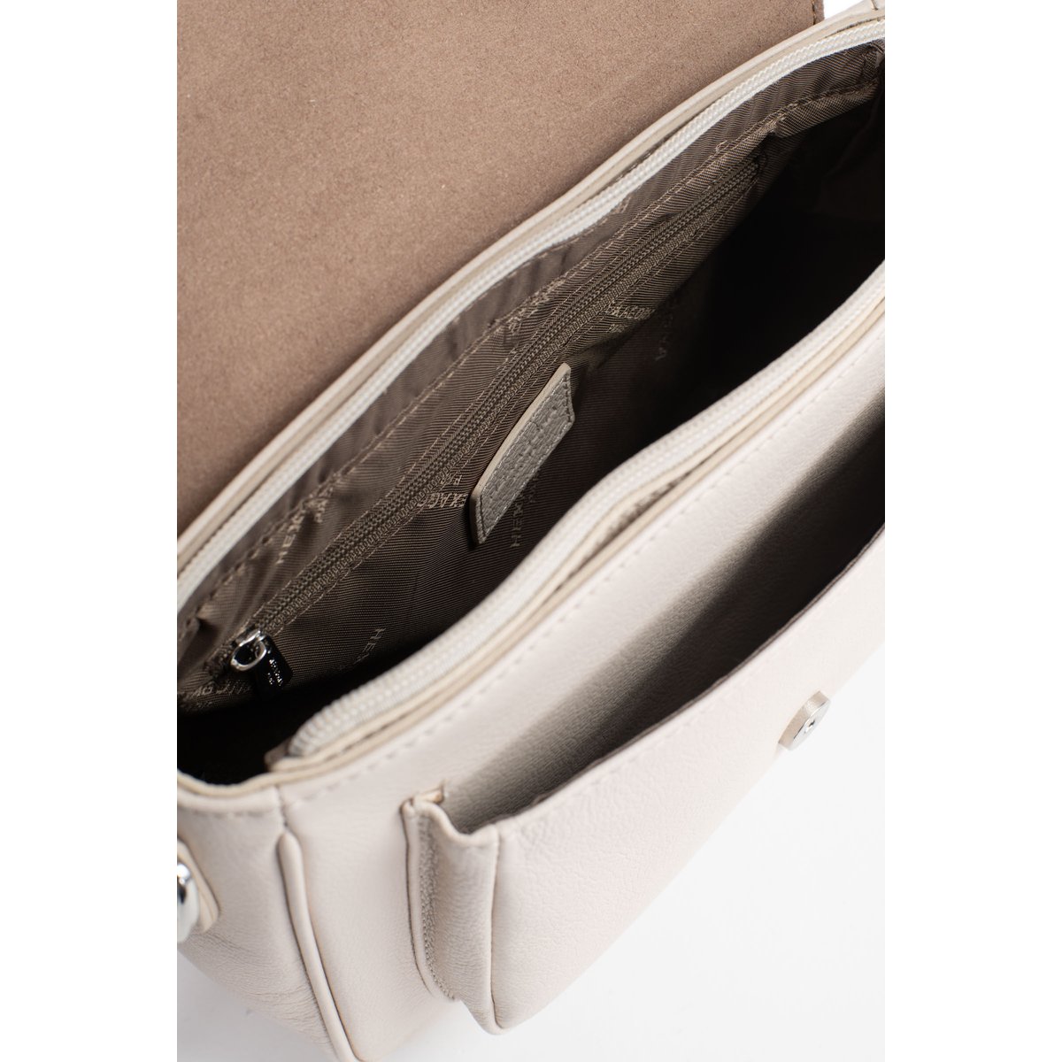 Sac porté travers MIRABELLE beige ivoire, HEXAGONA