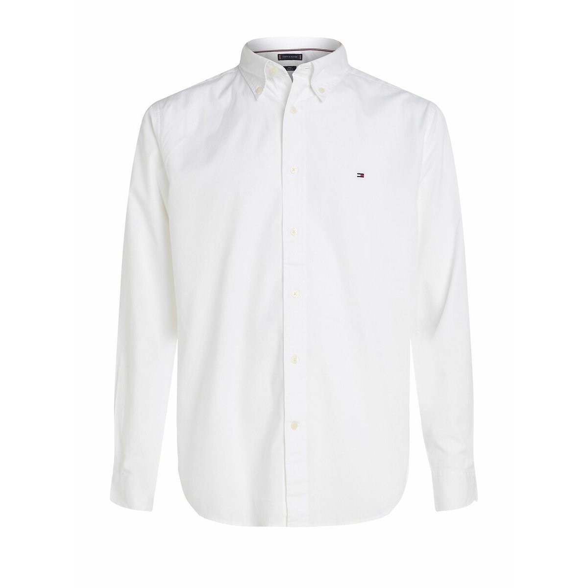 Chemise coupe standard en popeline TH Flex blanc, TOMMY HILFIGER