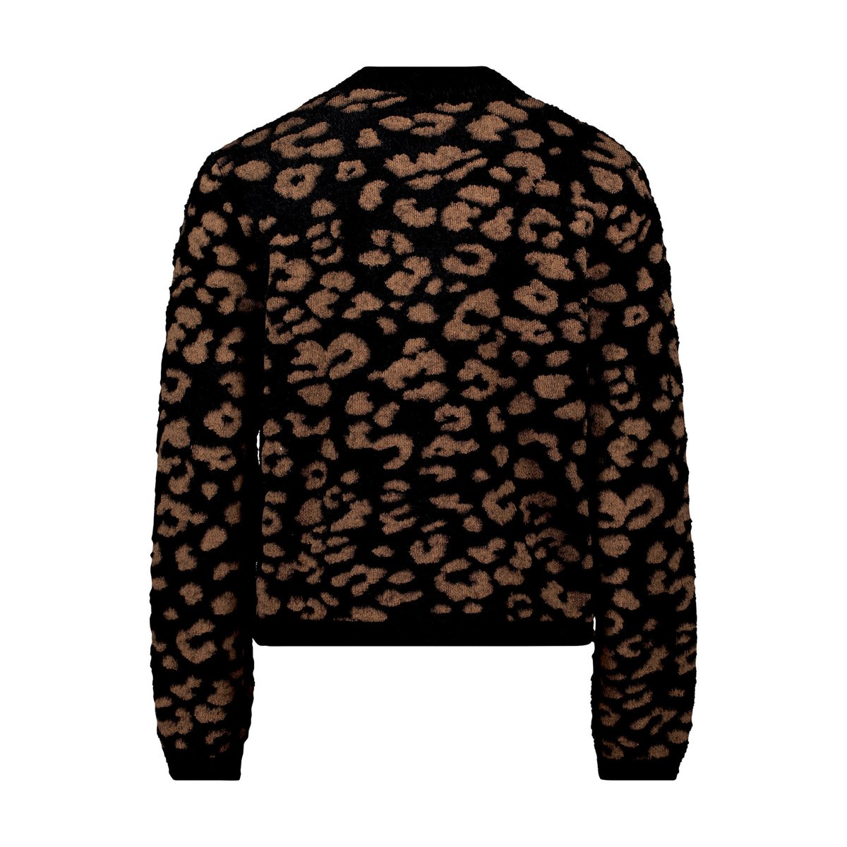 Cardigan en maille à motif jacquard black/camel, BETTY & CO