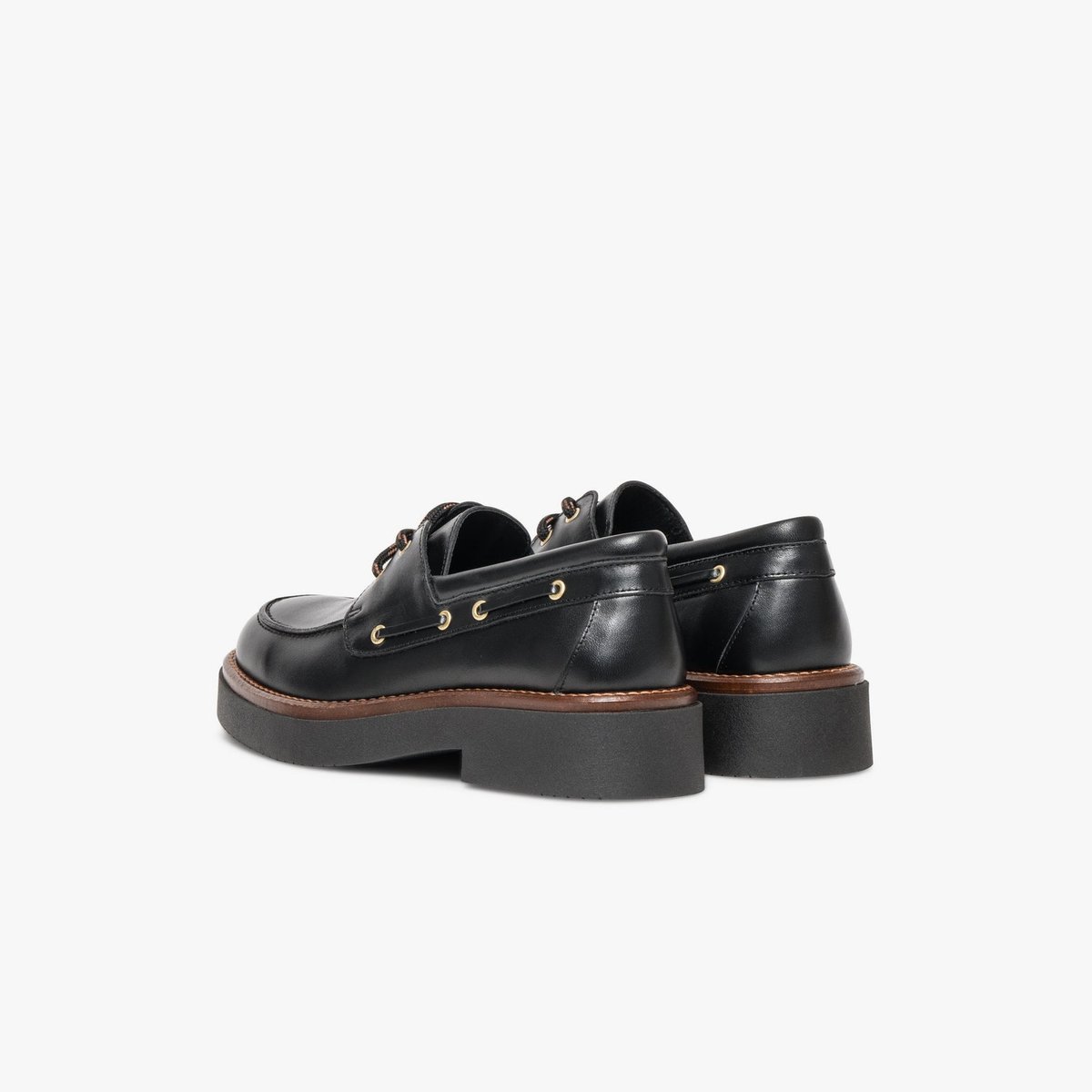 Derby en cuir CLARISS noir, BOCAGE