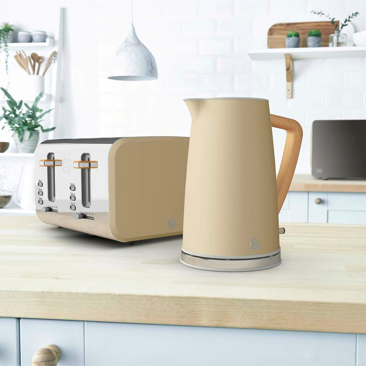 Nordic 4-Slice Toaster - ST14620 oatmeal, SWAN