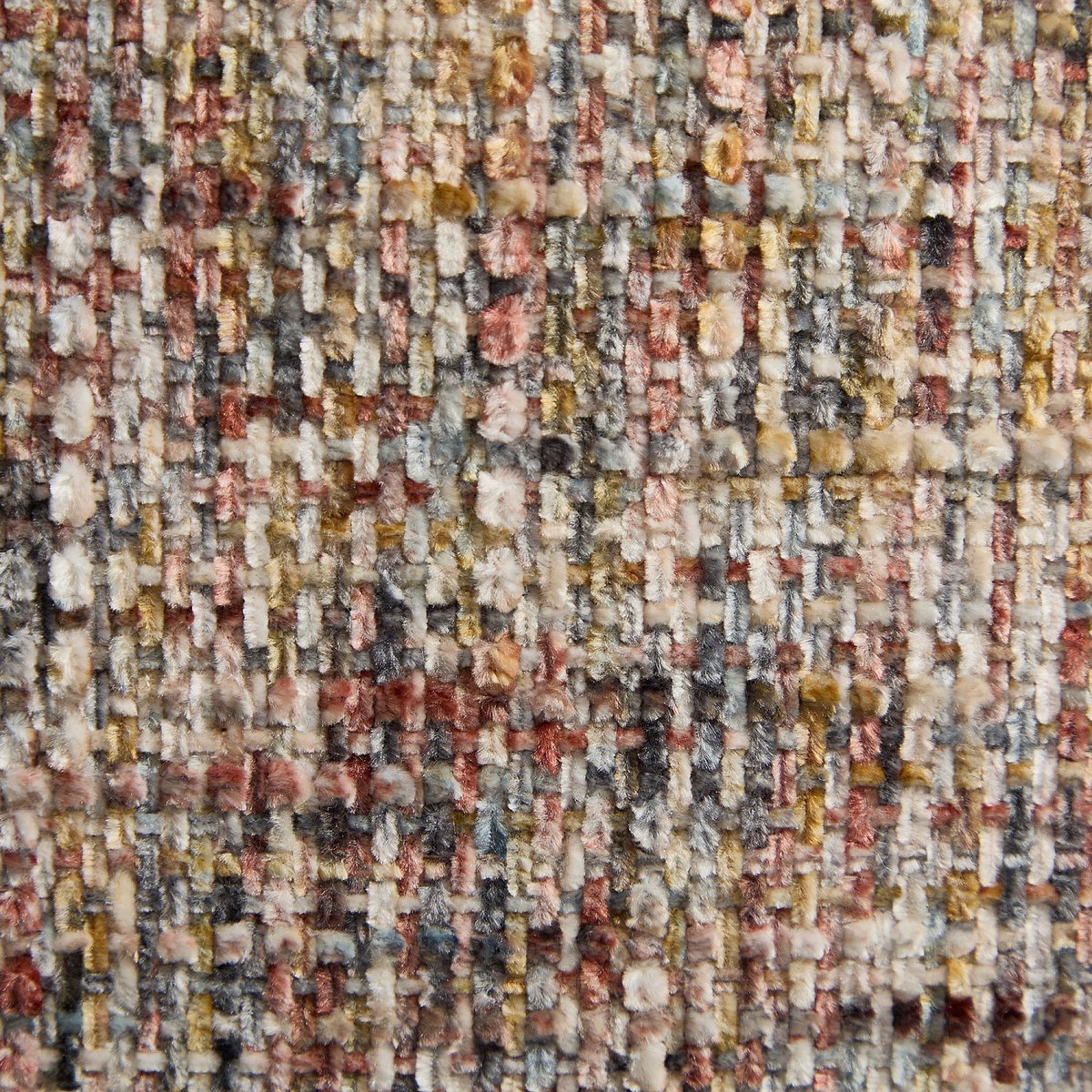 Fauteuil pivotant en tissu chenille et métal chromé SOGLIO multicolore, HABITAT