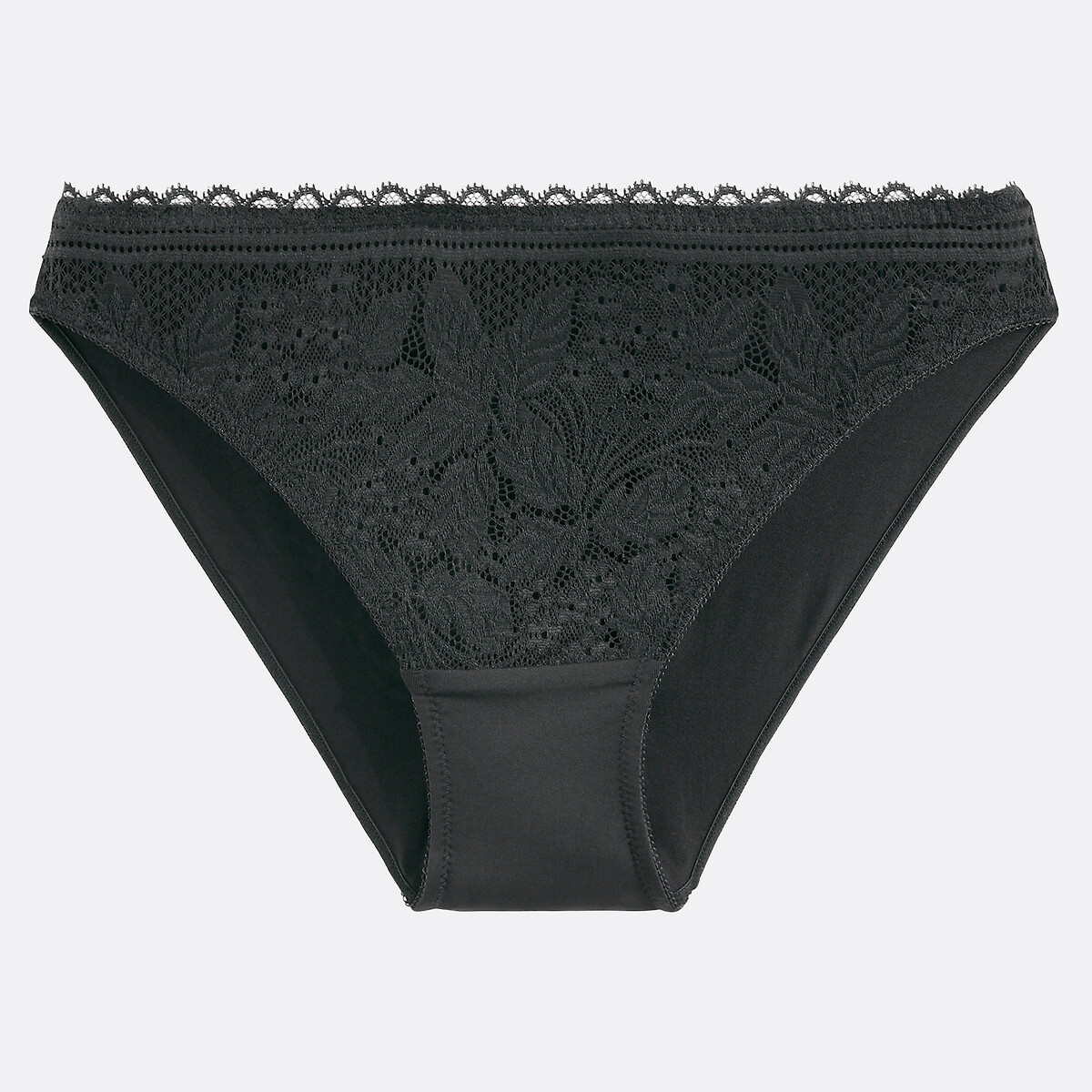 Signatures Jeanne Lace/Microfibre Briefs black, LA REDOUTE COLLECTIONS