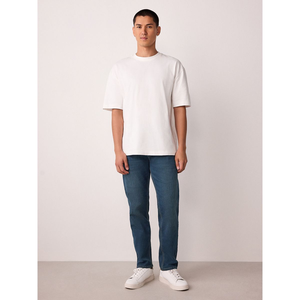 Jean confort stretch bleu/noir, NEXT
