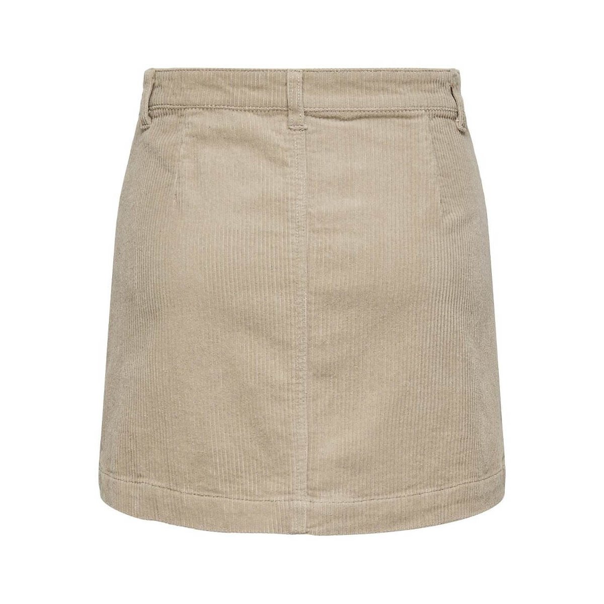 Jupe en velours, taille haute nude, ONLY