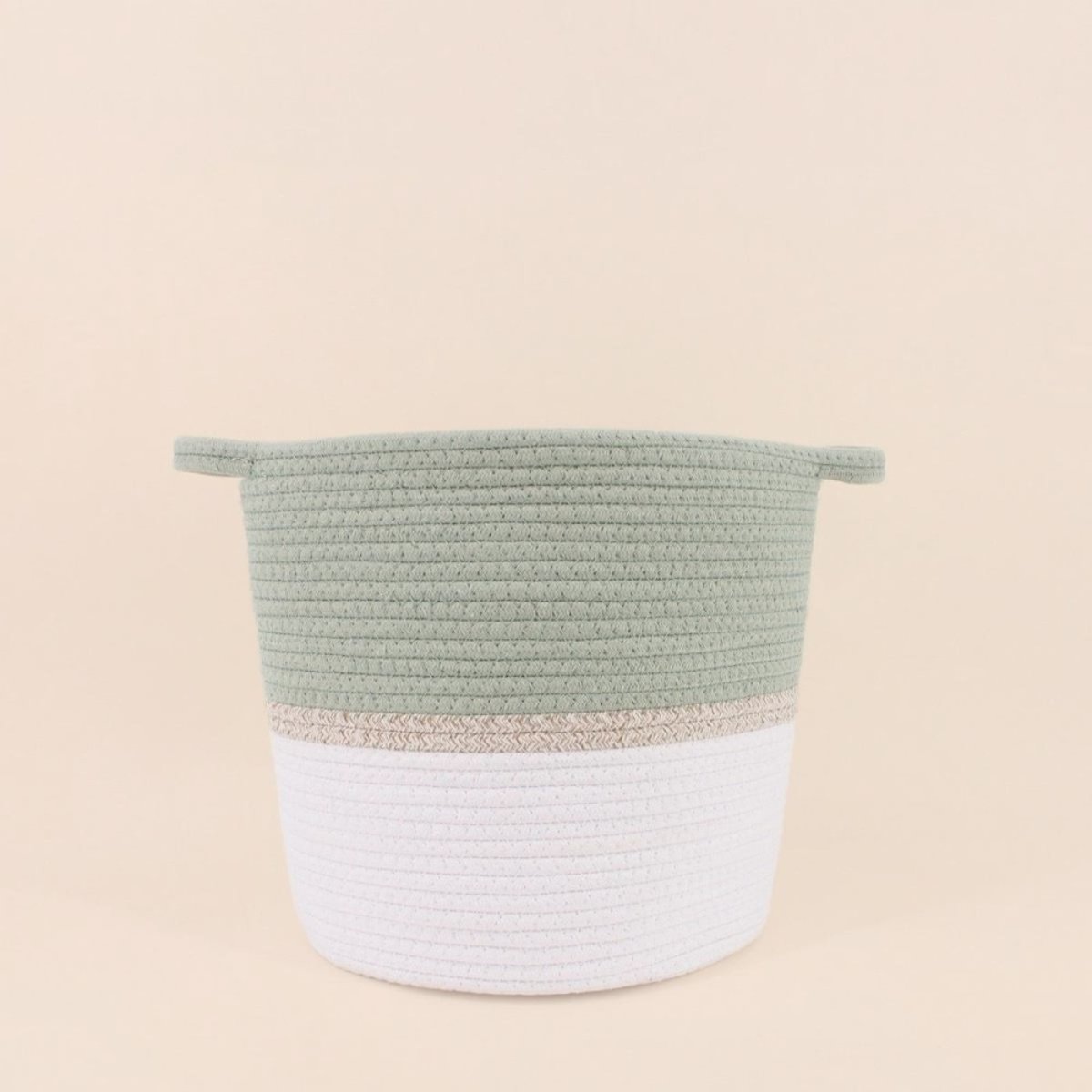 Lot de 2 paniers en corde beige, AZAO