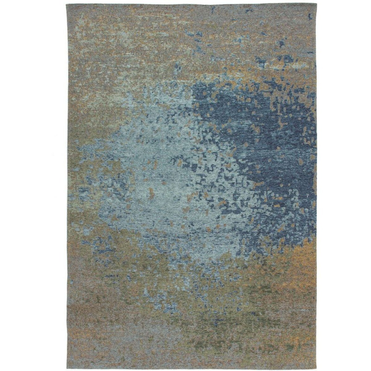 Tapis tissé rectangulaire, Blaze multicolore, bleu, ARTE ESPINA