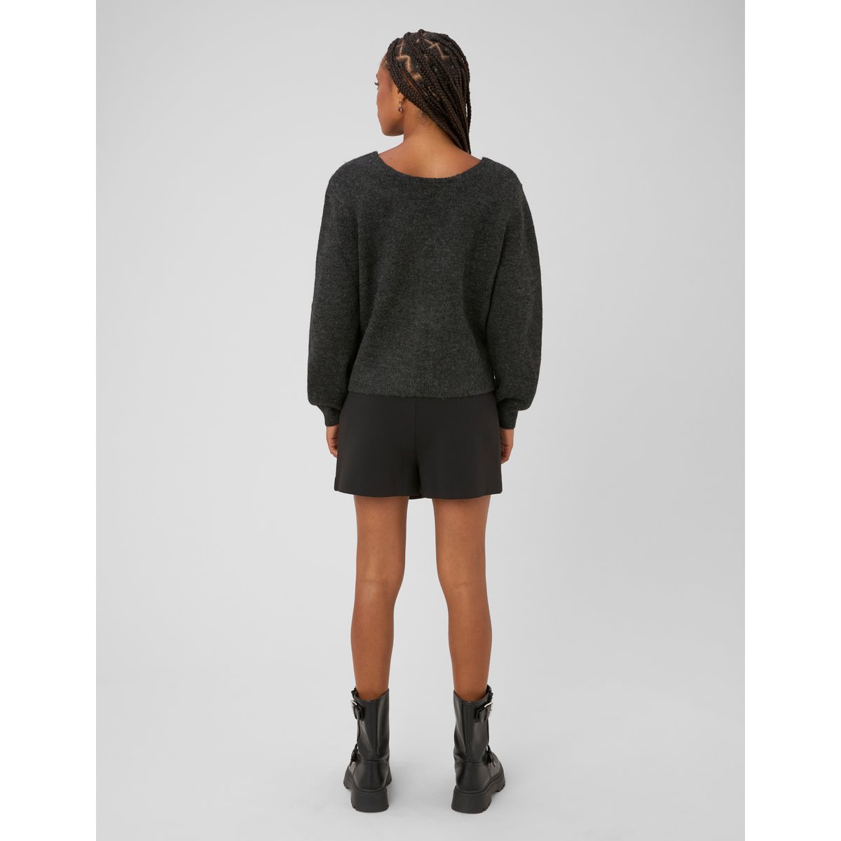 Gilet noeuds sequins gris, BZB