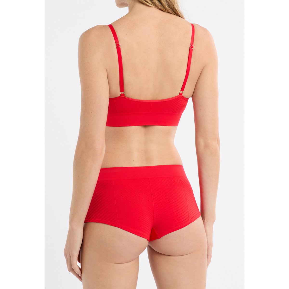 Shorty sans couture EFFORTLESS rouge, ETAM