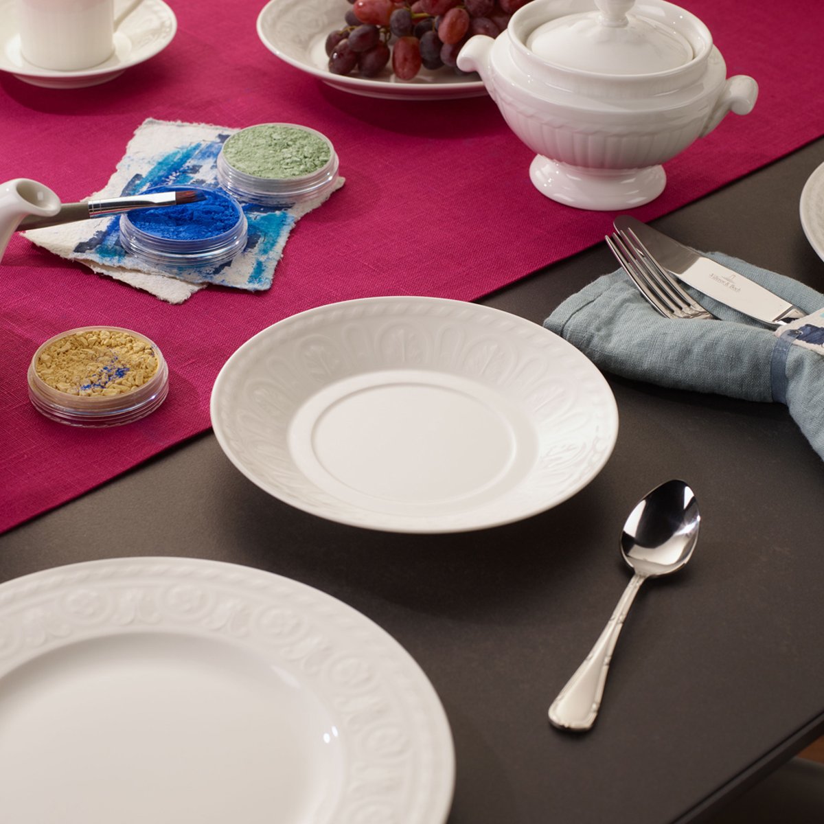 Soucoupe Tasse Petit-Déjeuner/Bouillon CELLINI blanc, VILLEROY & BOCH