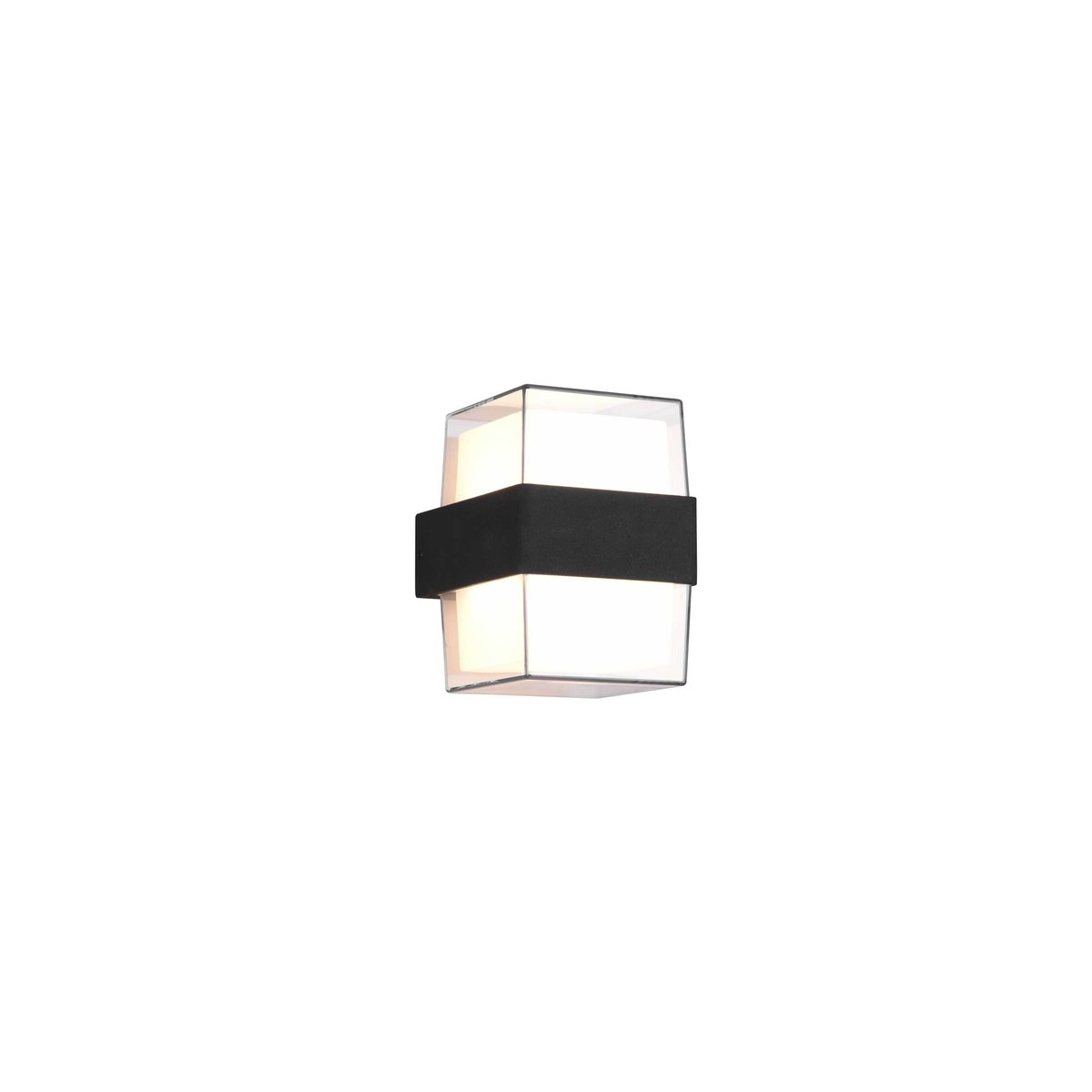 Applique extérieur moderne métal Molina carré anthracite, TRIO