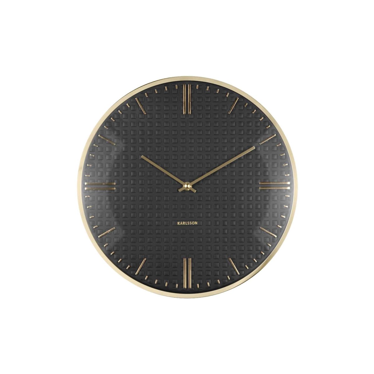 Horloge Murale Métal RIQUEZA noir, KARLSSON