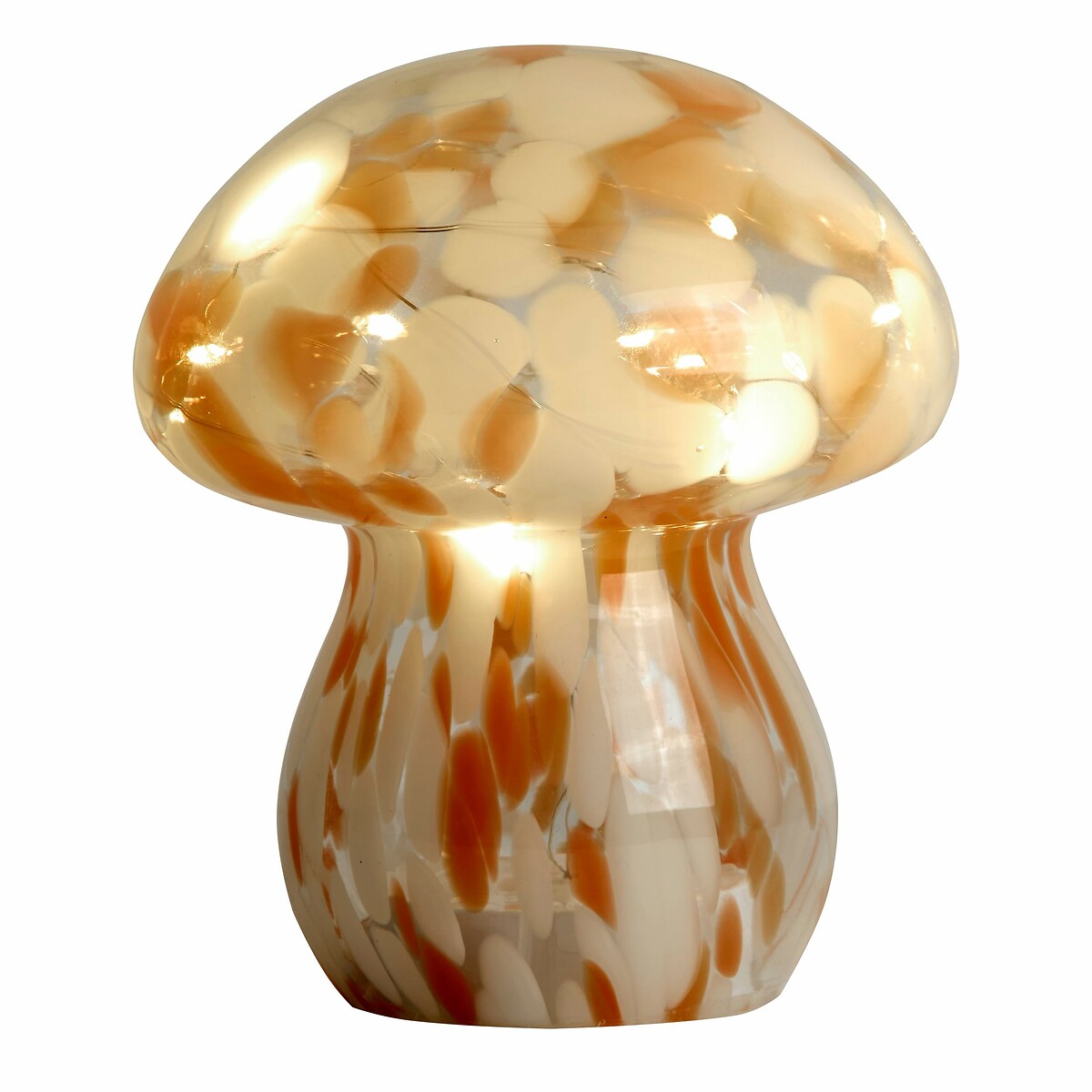 Dewsbury Confetti Glass Mushroom Table Lamp orange, SO'HOME