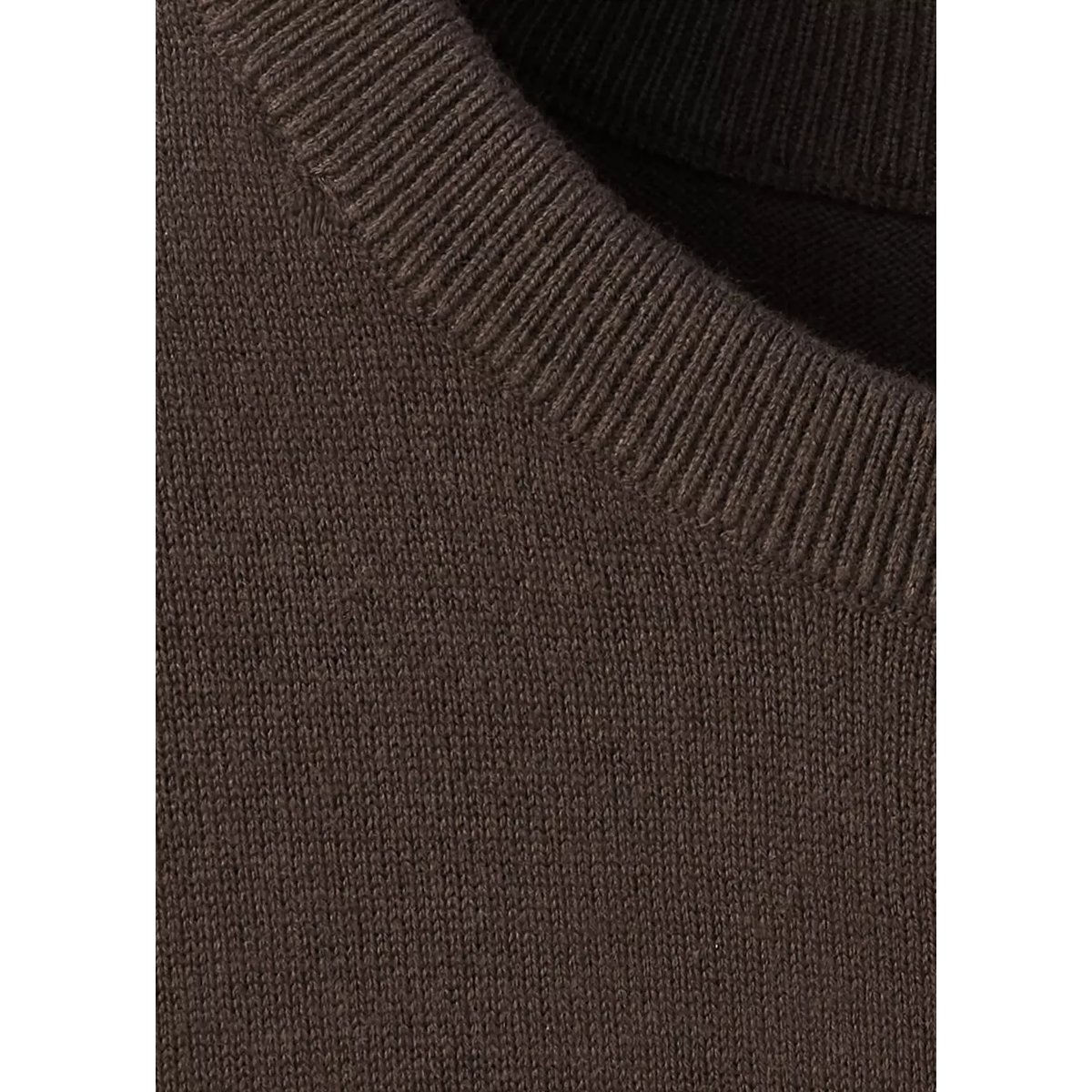 Pull en maille à manches courtes marron, MANGO TEEN