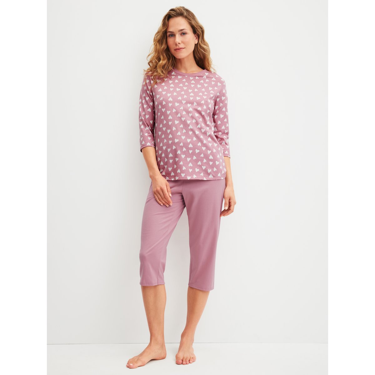 Pyjama 3/4 manches 3/4 Coton COTTON SPECIAL violet, CALIDA