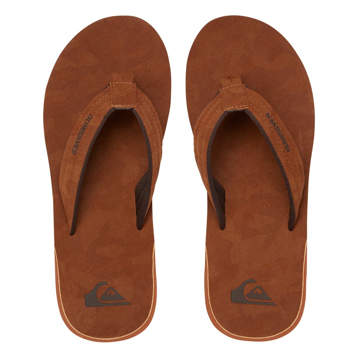 Tongs Carver marron brown/brown/brown, QUIKSILVER