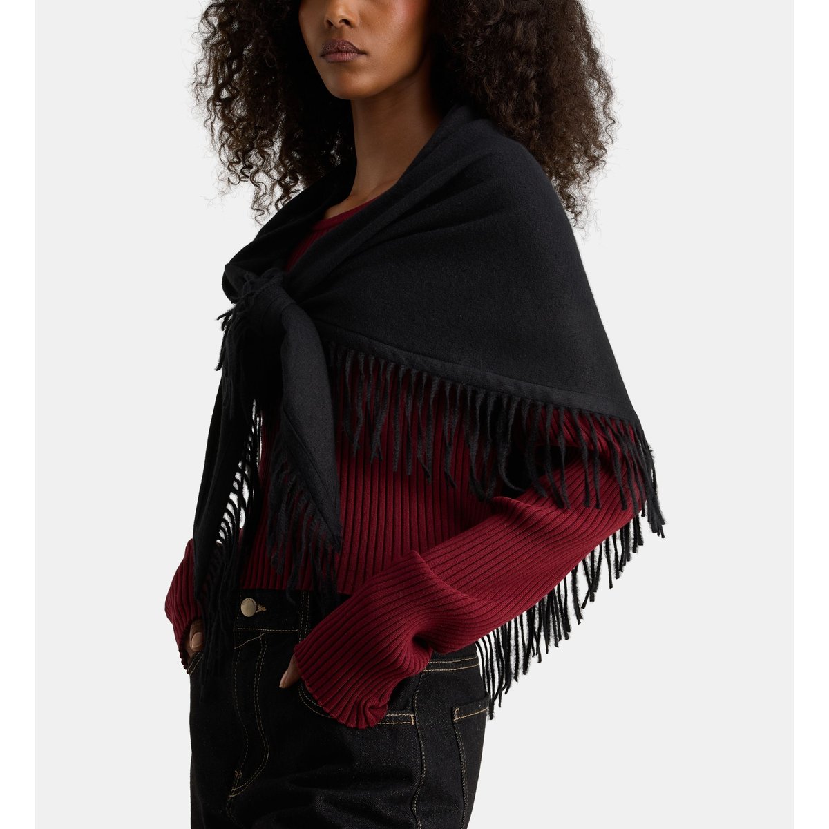 Echarpe triangle sonnia noir, GALERIES LAFAYETTE