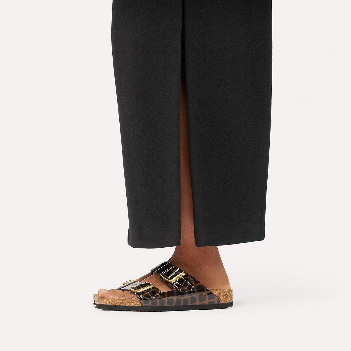 Mules double bride, en cuir, ARIZONA marron foncé, BIRKENSTOCK