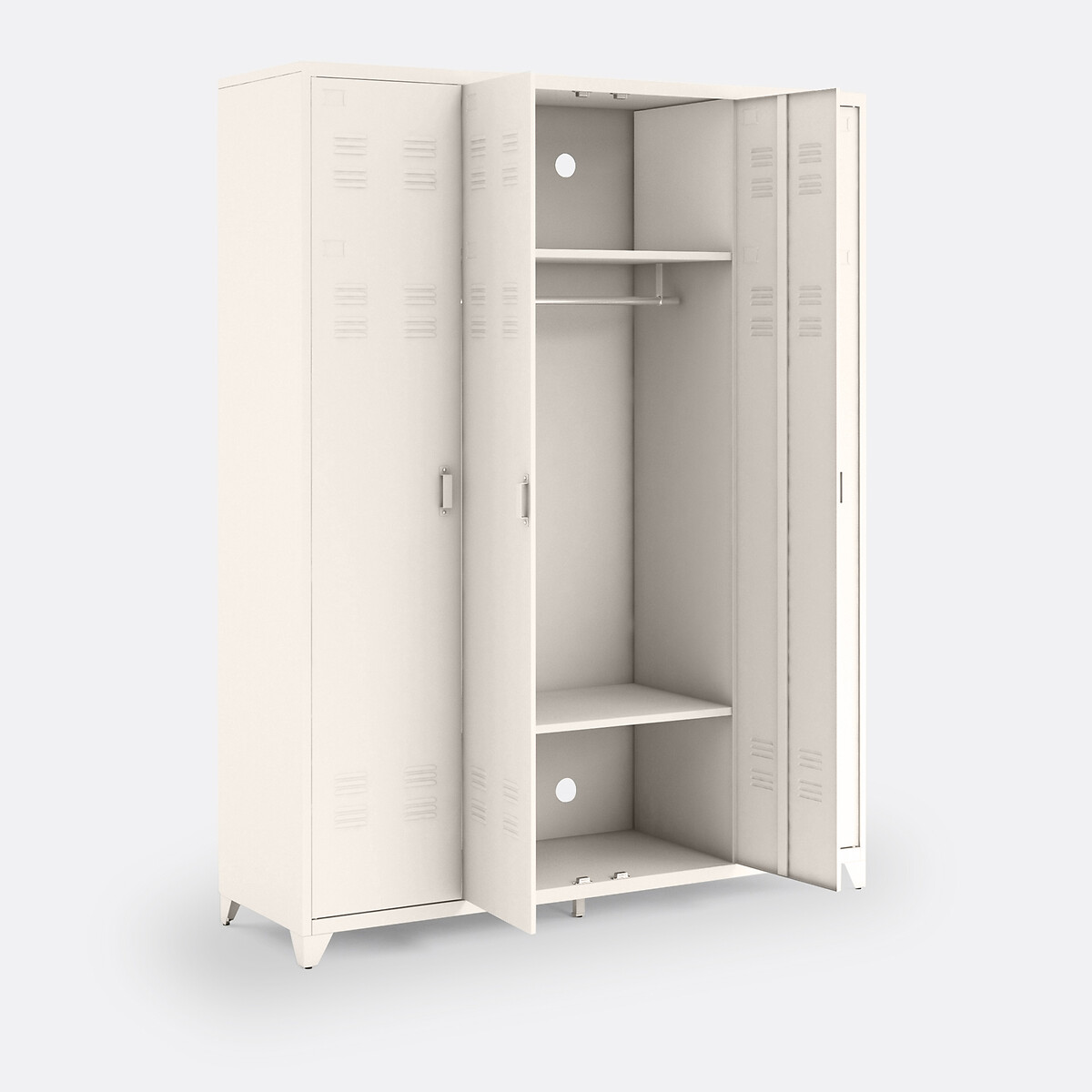 Armario 4 puertas de acero, Hiba beige, LA REDOUTE INTERIEURS