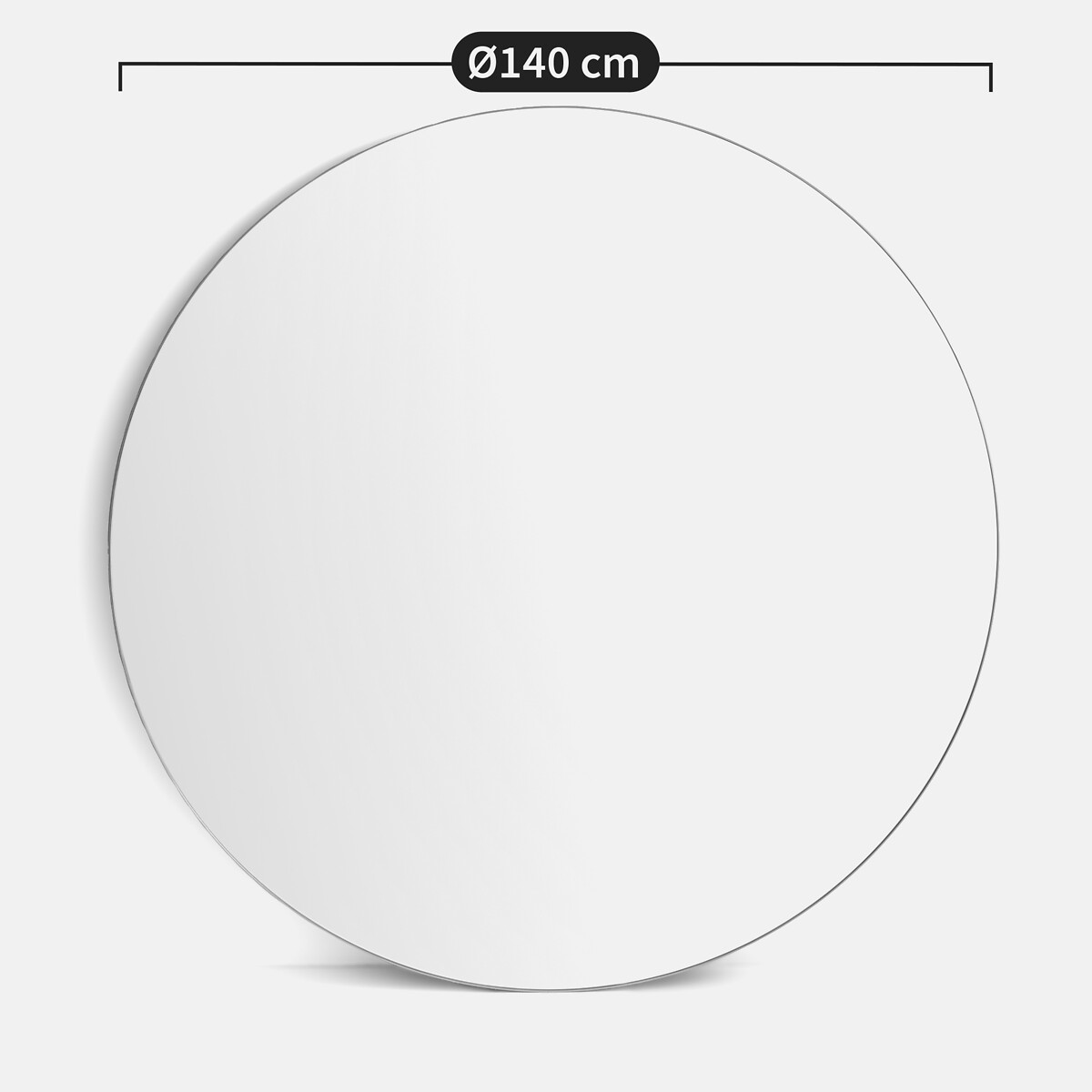 Ronde spiegel in metaal ø140 cm , Iodus zwart, LA REDOUTE INTERIEURS
