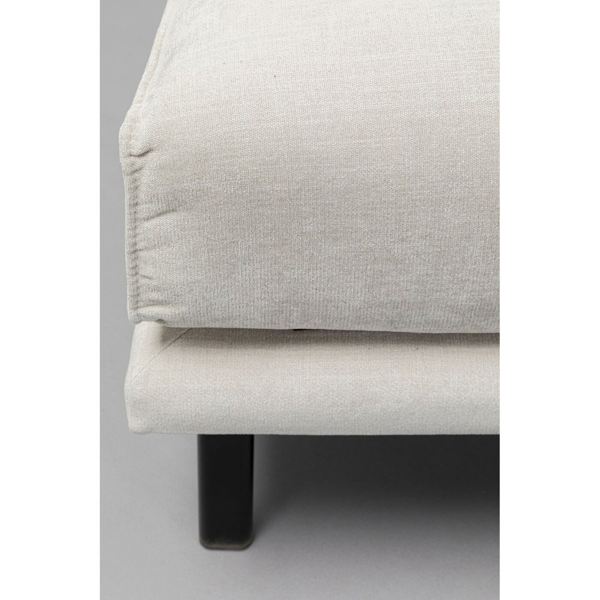 Repose-pieds en polyester, EDNA beige, KARE DESIGN