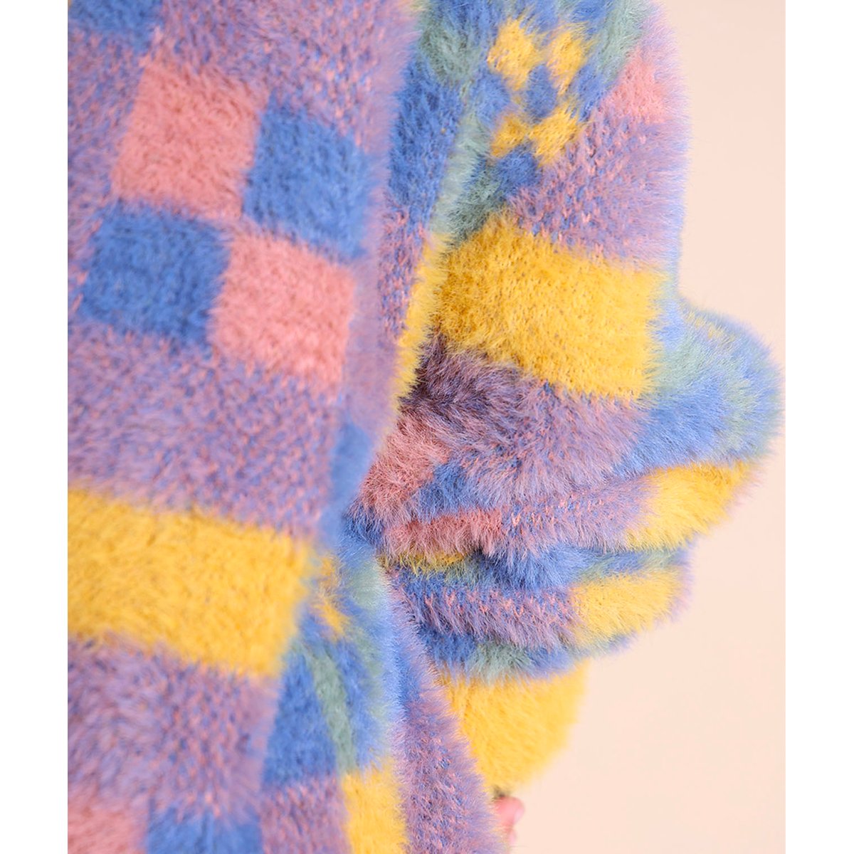 Cardigan doux oversized TILE multicolore, OXBOW
