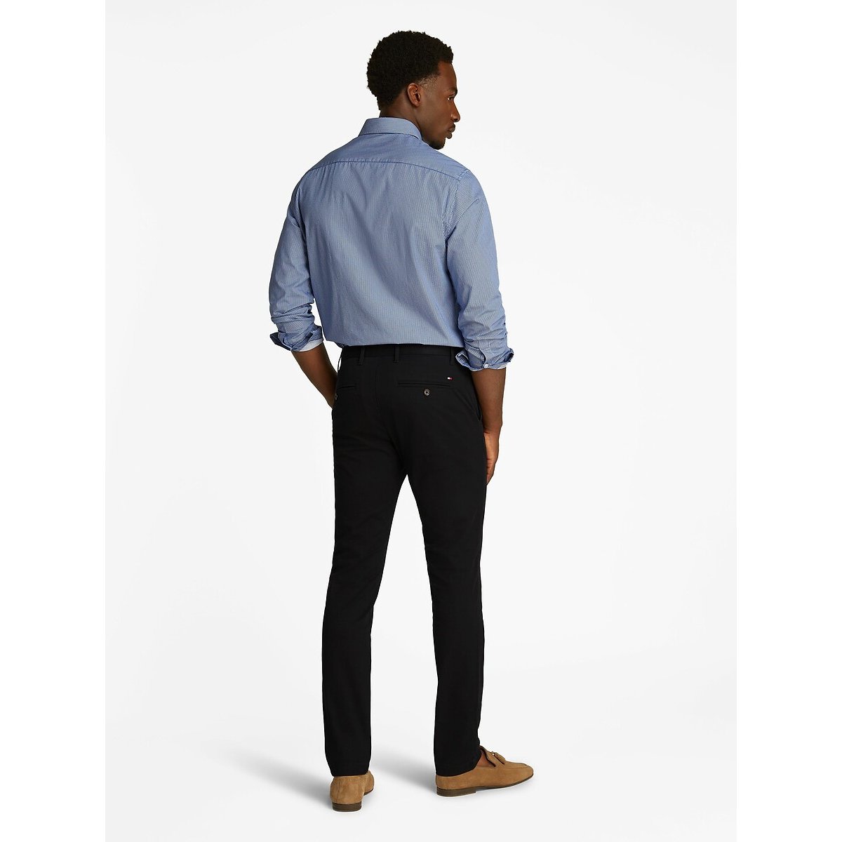 Chino broek Bleecker, Pima katoen 1985 zwart, TOMMY HILFIGER
