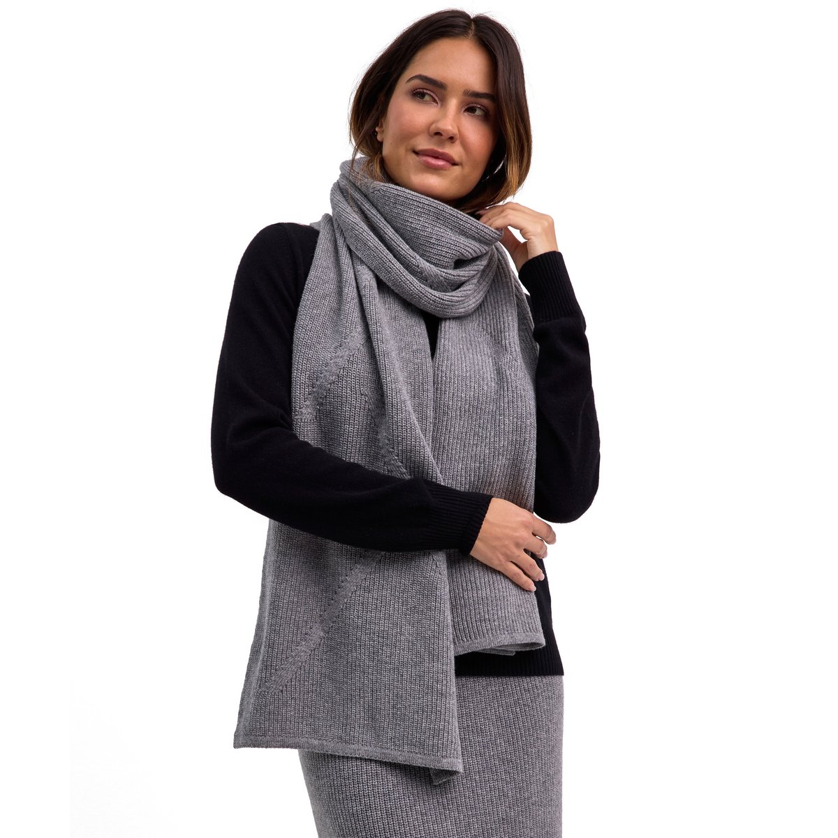 Écharpes m.grey mel (3530), FALKE