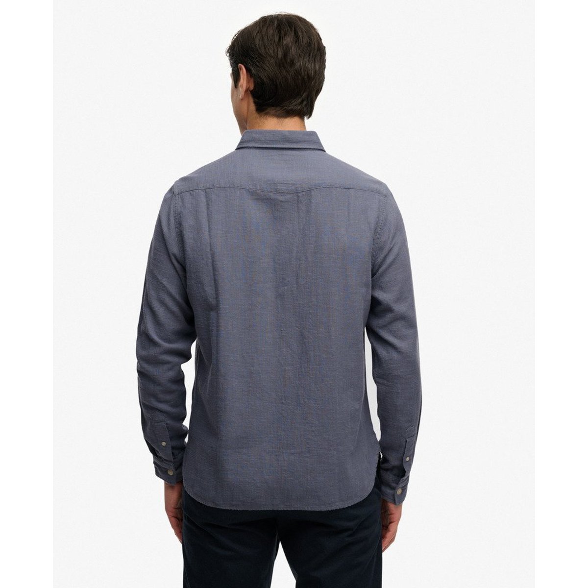 Chemise Manches Longues The Merchant Store Lite bleu silex, SUPERDRY