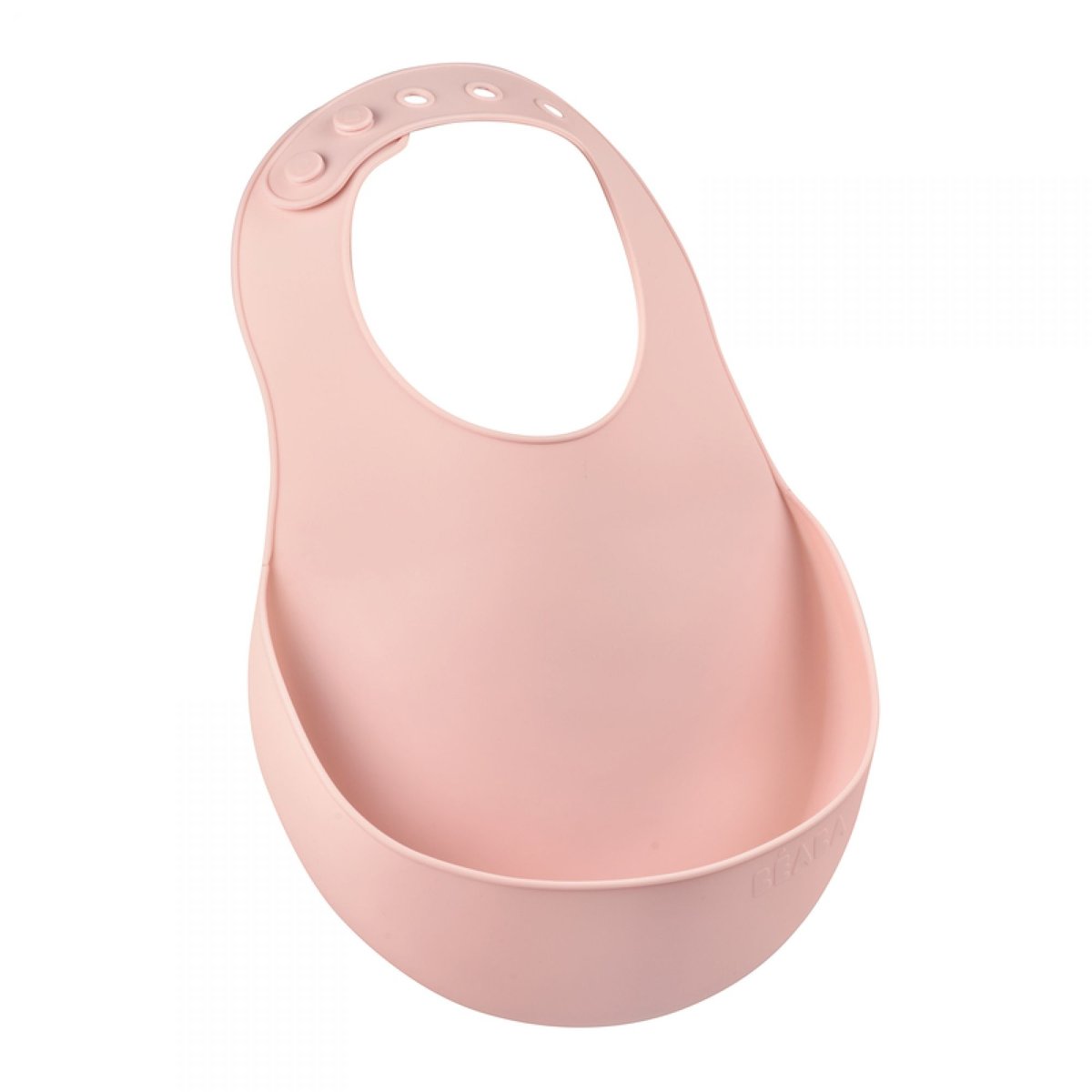 Bavoir silicone récupérateur réglable rose ancienne, BEABA