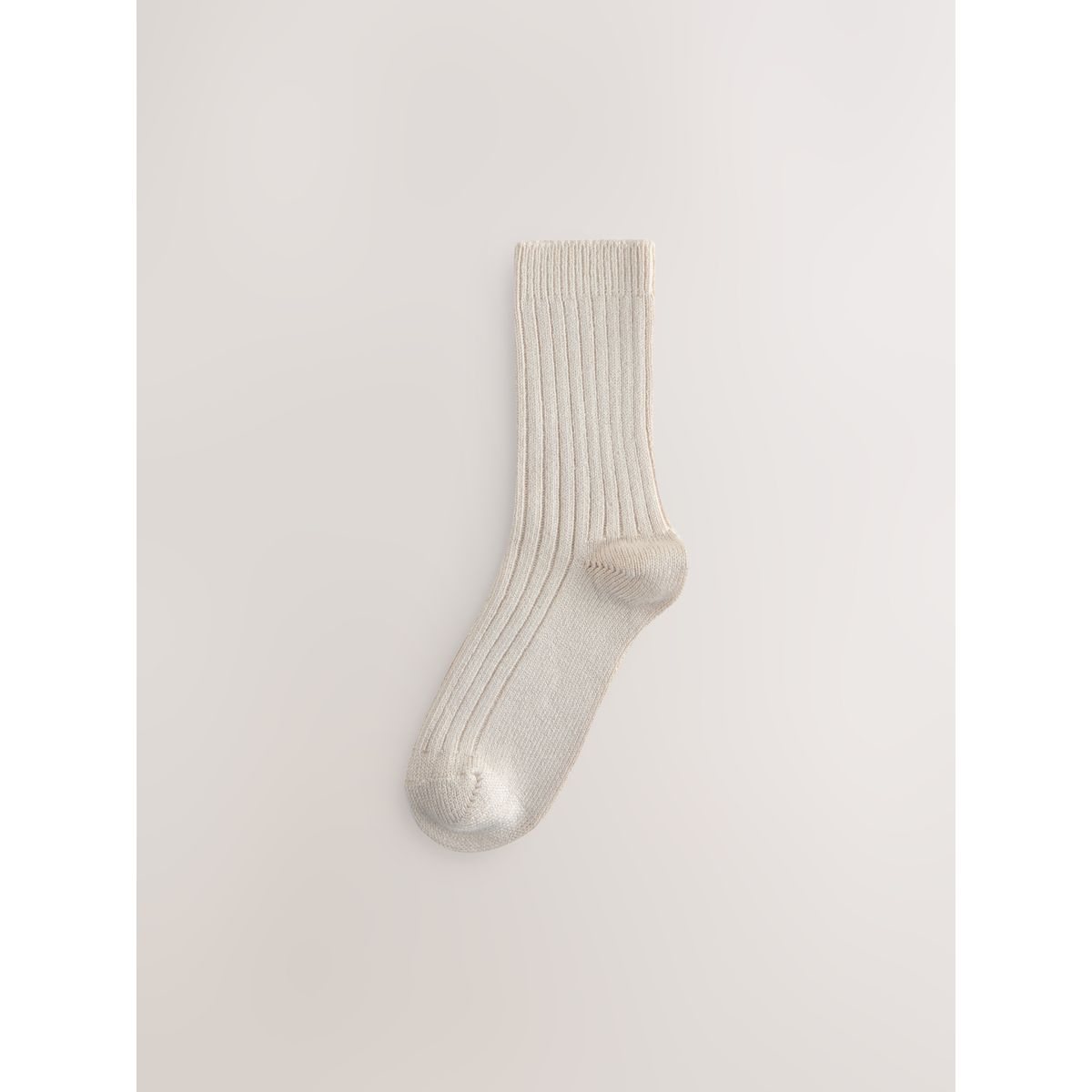 Socquettes côtelées et chaudes, 3 paires naturel, NEXT