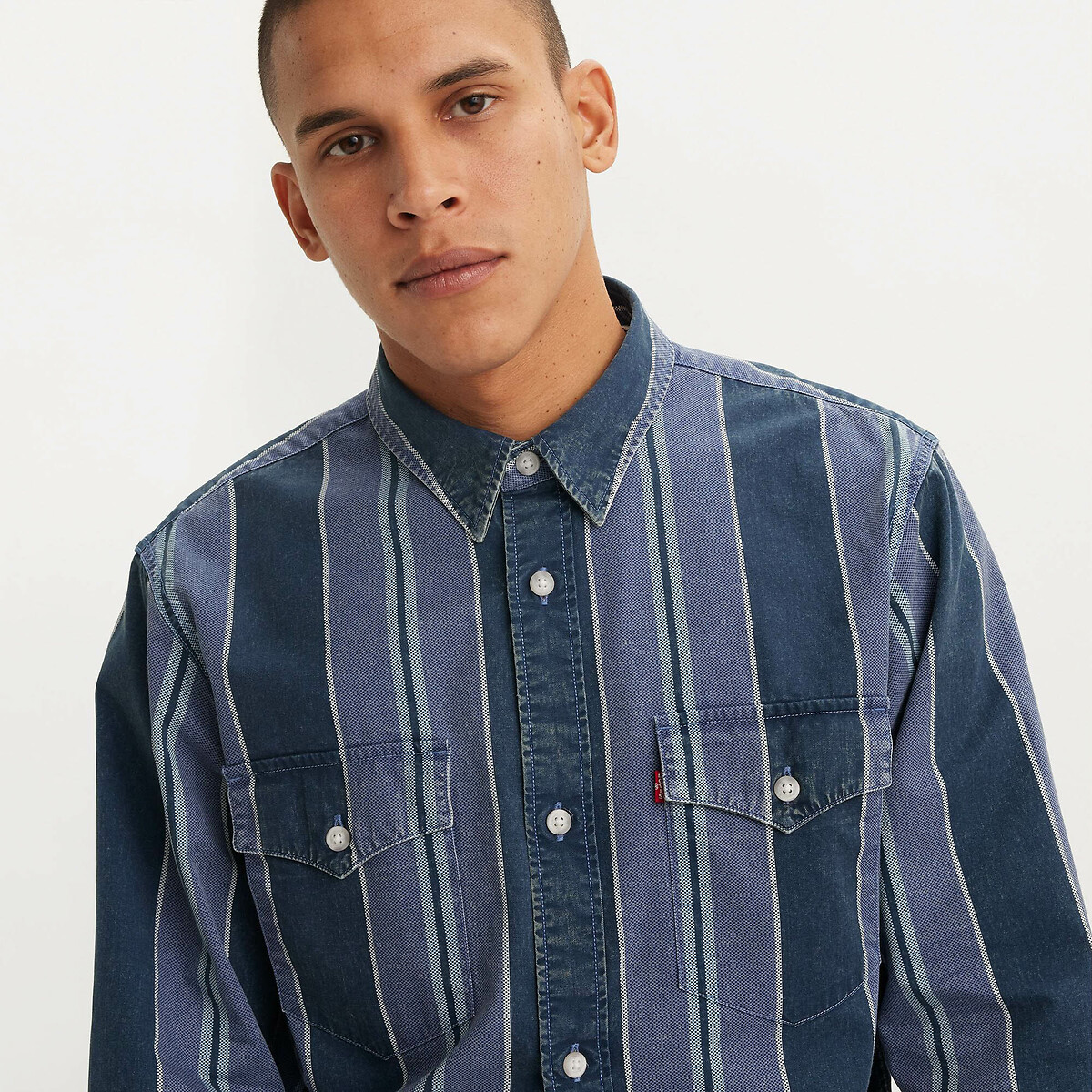 Striped Loose Fit Shirt in Cotton Twill 90001483, LEVI'S