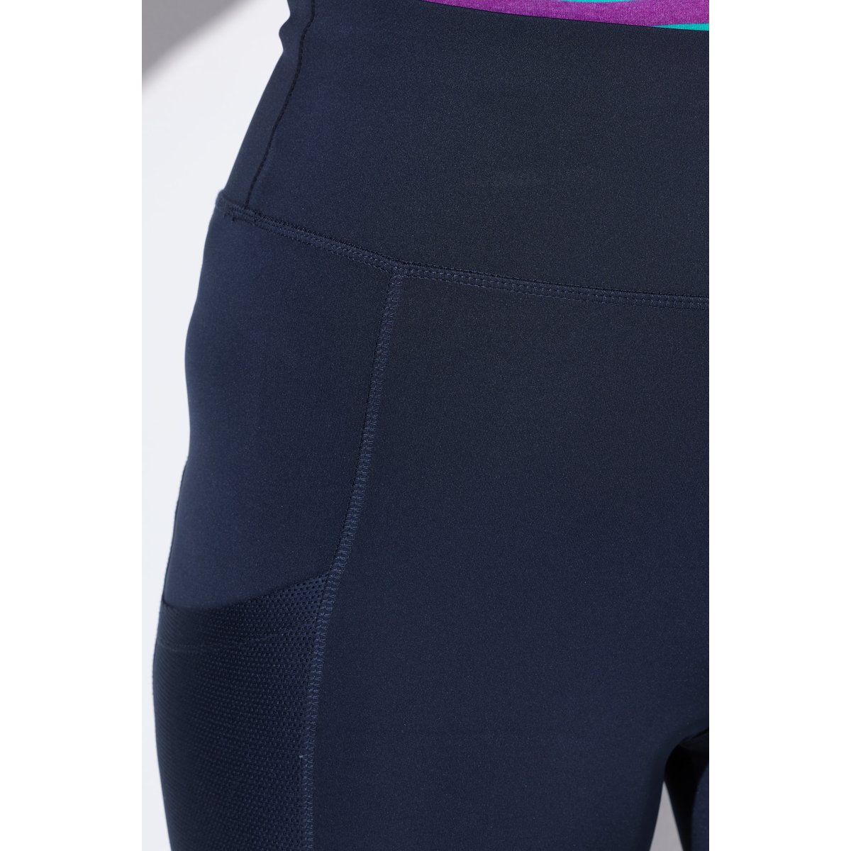 Legging 3/4 taille haute, longueur mollet marine, ULLA POPKEN
