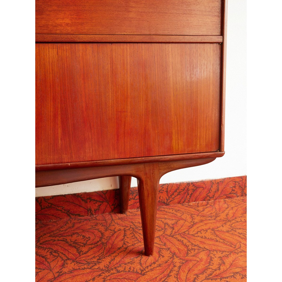 Enfilade haute scandinave en bois Margaret N°781 - Bon état bois clair, DEBONGOUT