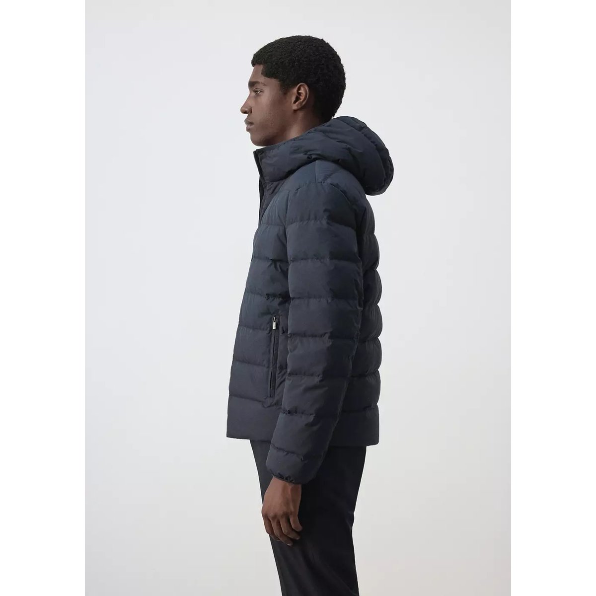 Veste matelassée hydrofuge bleu nuit, MANGO MAN