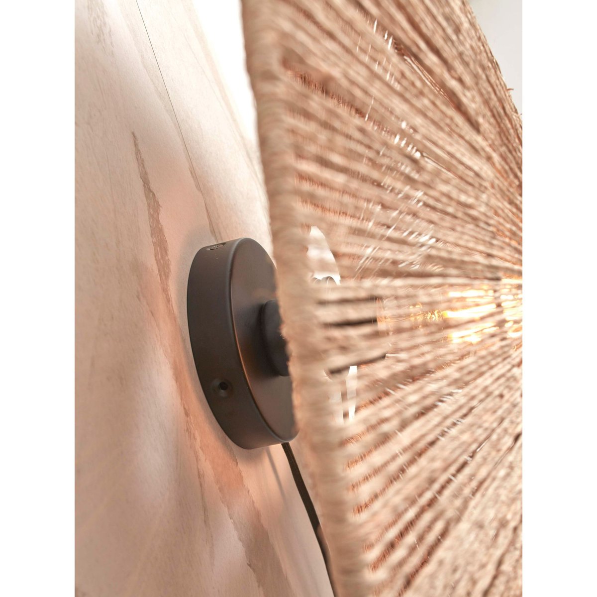 Applique Murale Jute IGUAZU marron, GOOD & MOJO