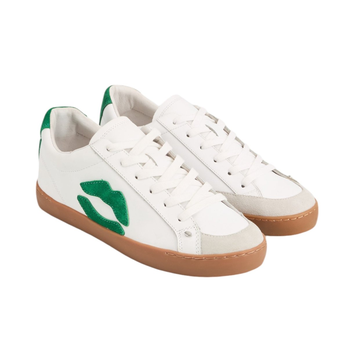 Baskets En Cuir Colette blanc, BONS BAISERS
