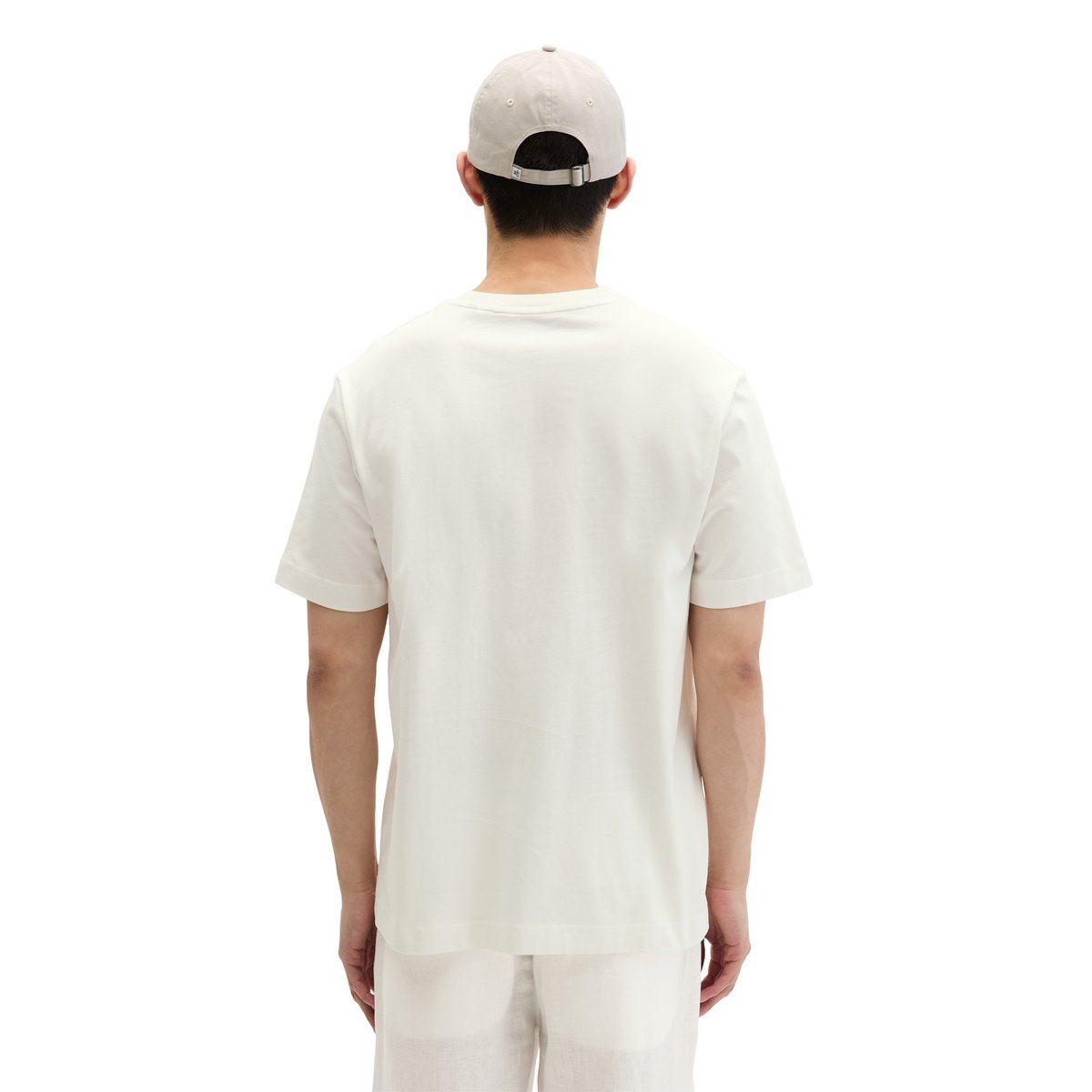 T-shirt regular en pur coton bio blanc naturel, MARC O'POLO