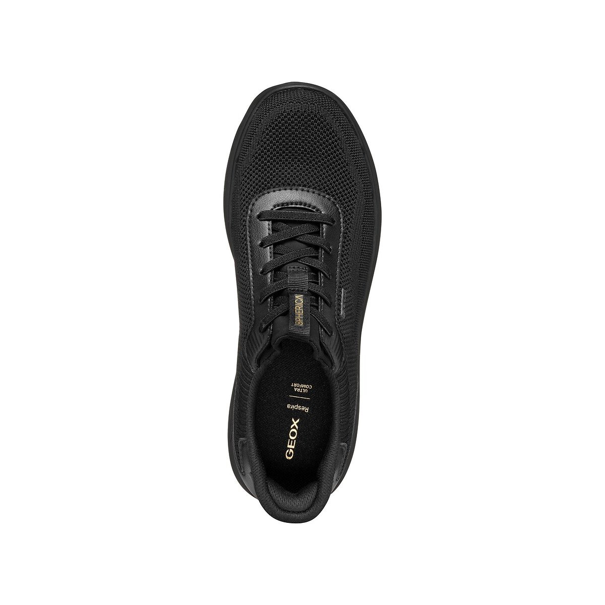 Zapatillas deportivas transpirables, SPHERICA, FAST-IN negro, GEOX