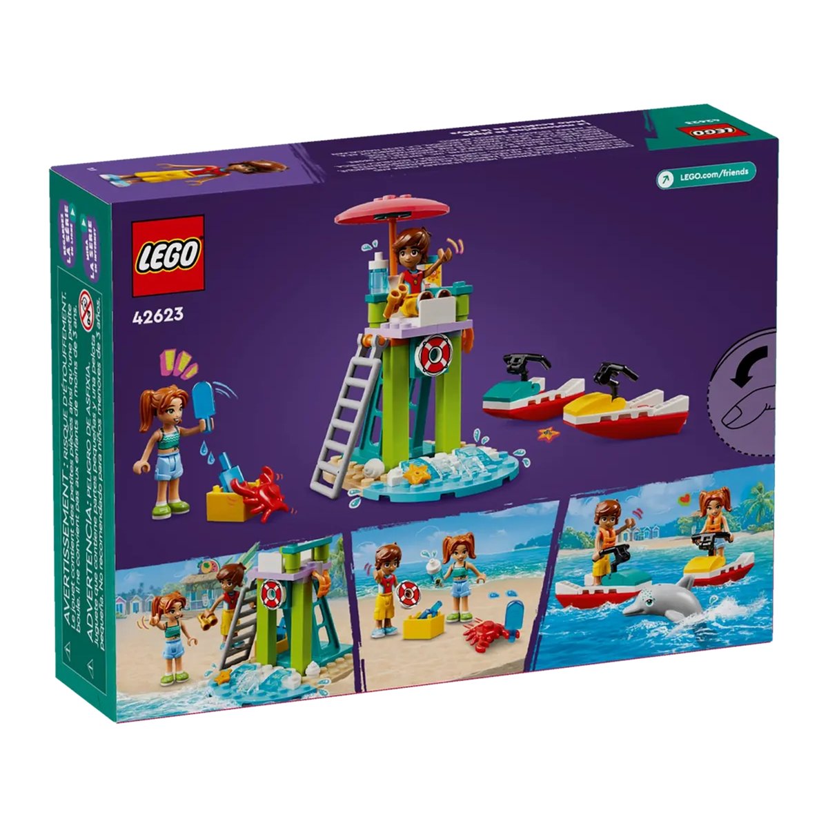 LEGO Friends - Le jet-ski de la plage - 42623 multicolore, LEGO