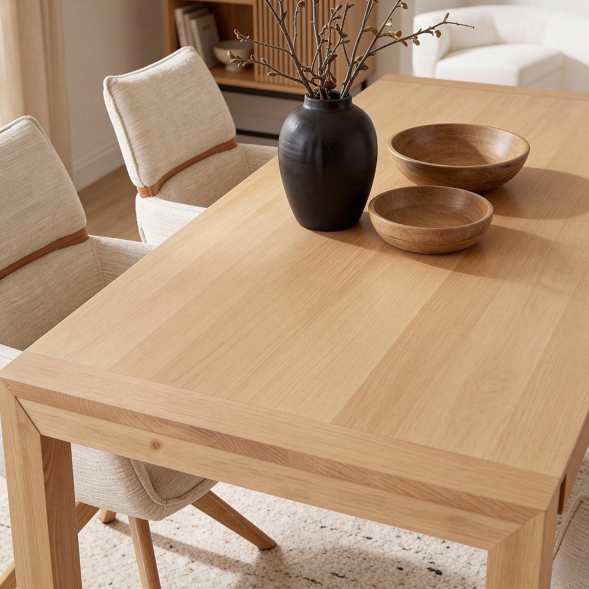 Table à manger  HANITA naturel clair, HABITAT