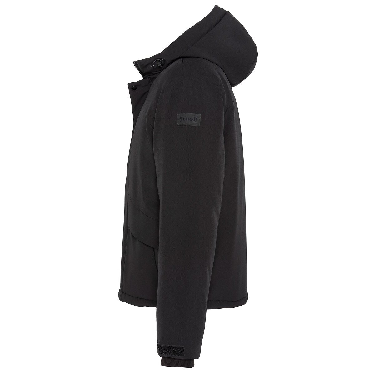 Blouson à capuche, en twill, CALWYN noir, SCHOTT